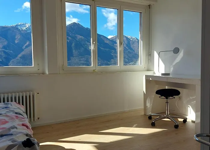 4-zi-wg Casa Sogno - Valle Mit Kamin. Alleinlage Im Rebberg! Agarone