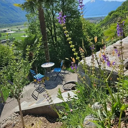 4-zi-wg Casa Sogno - Valle Mit Kamin. Alleinlage Im Rebberg! شقة